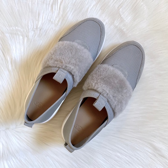 UGG Seal Pico Sneaker With Genuine Shearling Trim - Picture 3 of 6